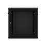Lanberg , Rack cabinet 19 wall-mount 12U/600x450 with perforated door (flat pack) , WF01-6412-23B , Black