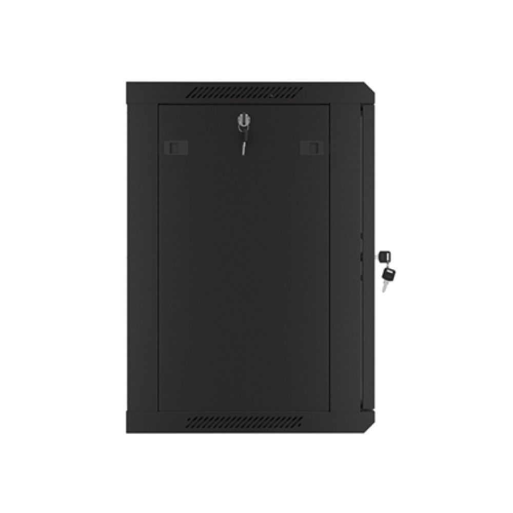 Lanberg , Rack cabinet 19 wall-mount 12U/600x450 with perforated door (flat pack) , WF01-6412-23B , Black