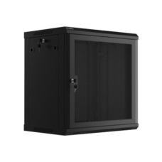 Lanberg Rack cabinet 19 wall-mount 12U/600x450 with perforated door (flat pack), black , Lanberg