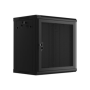 Lanberg , Rack cabinet 19 wall-mount 12U/600x450 with perforated door (flat pack) , WF01-6412-23B , Black