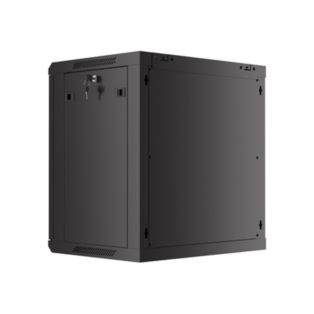 Lanberg , Rack cabinet 19 wall-mount 12U/600x450 with perforated door (flat pack) , WF01-6412-23B , Black