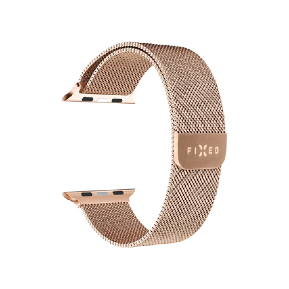 Fixed , Mesh Strap for Apple Watch 38/40/41mm , Rose gold