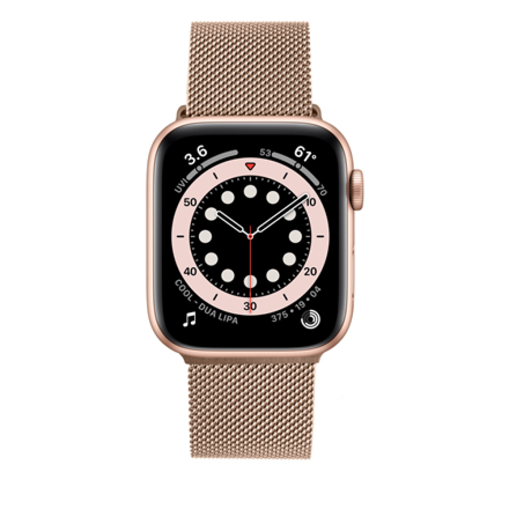 Fixed , Mesh Strap for Apple Watch 38/40/41mm , Rose gold