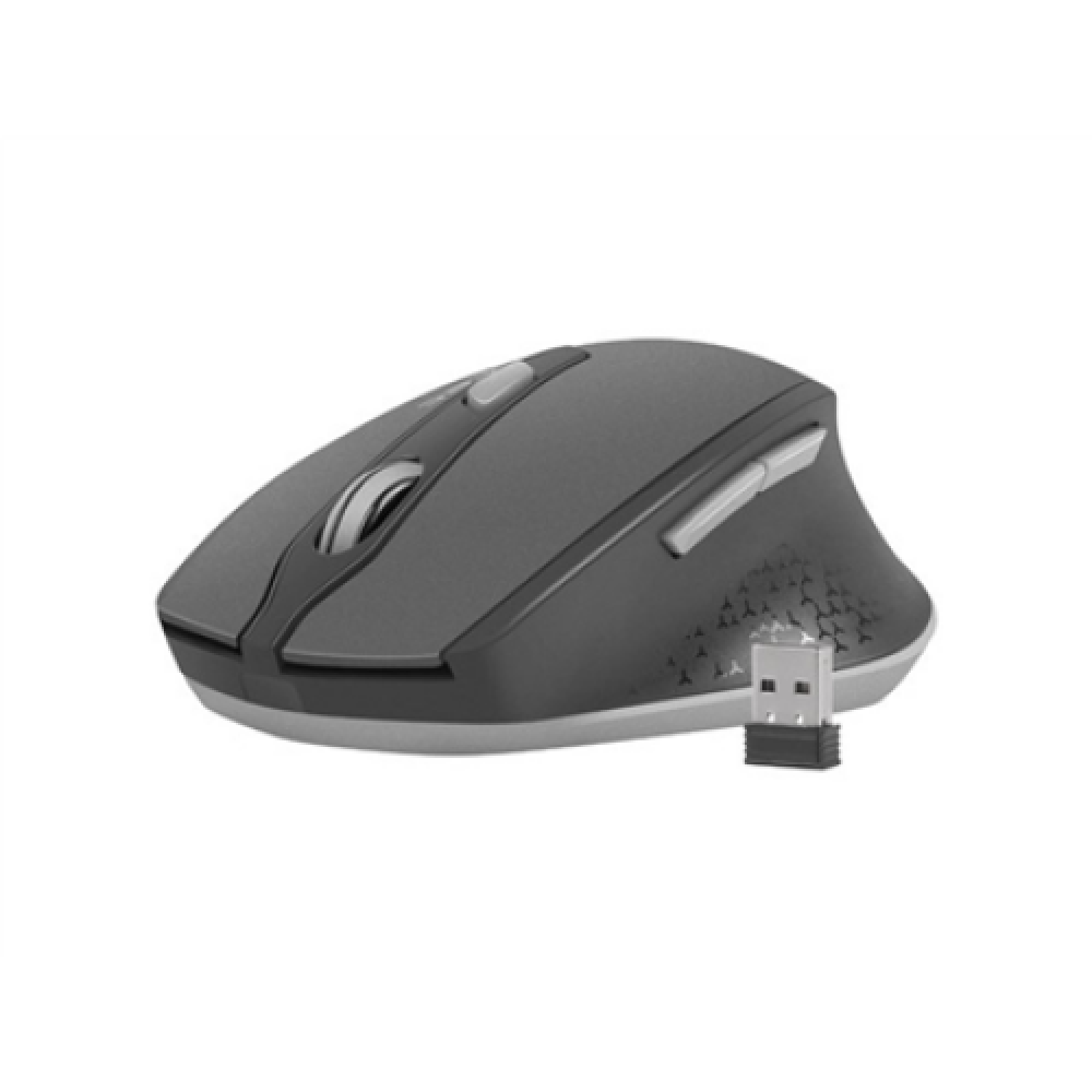 Natec Mouse, Siskin, Silent, Wireless, 2400 DPI, Optical, Black-Grey , Natec , Mouse , Optical , Wireless , Black/Grey , Siskin