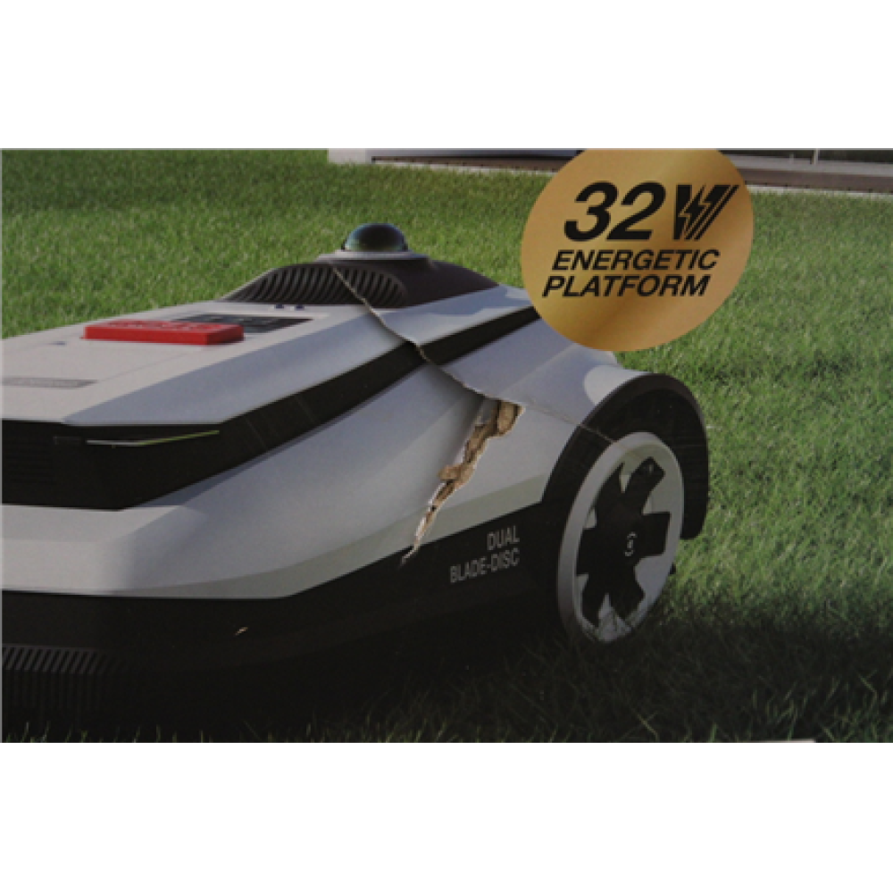 SALE OUT. Ecovacs GOAT A3000 LiDAR Lawn Mower, Robot, Up to 400 m², Dual LiDAR + Camera, White/Black , Ecovacs , Lawn Mower , GOAT A3000 LiDAR , DAMAGED PACKAGING , 5000 Ah