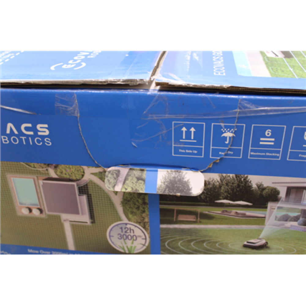 SALE OUT. Ecovacs GOAT A3000 LiDAR Lawn Mower, Robot, Up to 400 m², Dual LiDAR + Camera, White/Black , Ecovacs , Lawn Mower , GOAT A3000 LiDAR , DAMAGED PACKAGING , 5000 Ah
