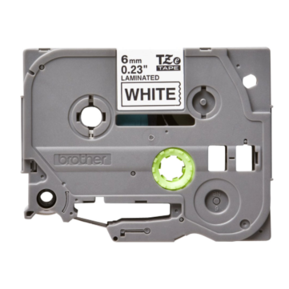 Brother , TZe-211 Laminated Tape , Black on White , TZe , 8 m , 6 cm