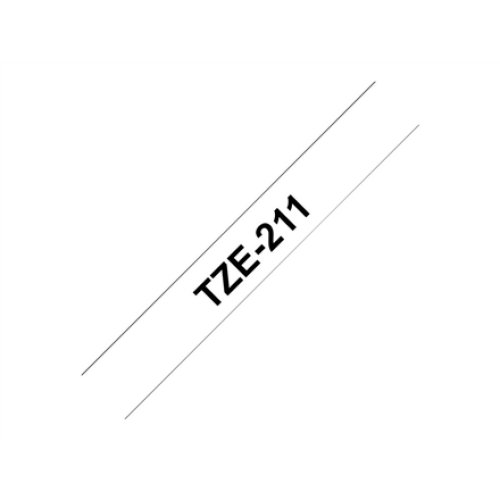 Brother , TZe-211 Laminated Tape , Black on White , TZe , 8 m , 6 cm