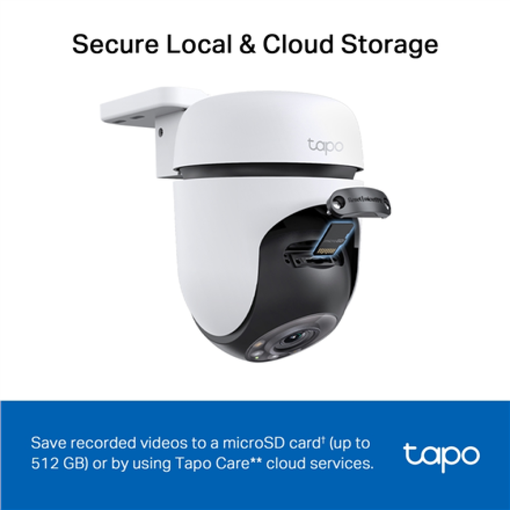 TP-LINK , Pan/Tilt Security Wi-Fi Camera , Tapo C510W , Dome , 3 MP , 3.9mm , IP65 , H.264 , MicroSD, up to 512 GB