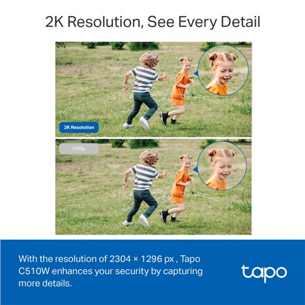 TP-LINK , Pan/Tilt Security Wi-Fi Camera , Tapo C510W , Dome , 3 MP , 3.9mm , IP65 , H.264 , MicroSD, up to 512 GB