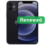 Apple Renew Grade C , iPhone 12 , Black , 6.1 , Super Retina XDR , A14 Bionic , 4 GB , 64 GB , iOS