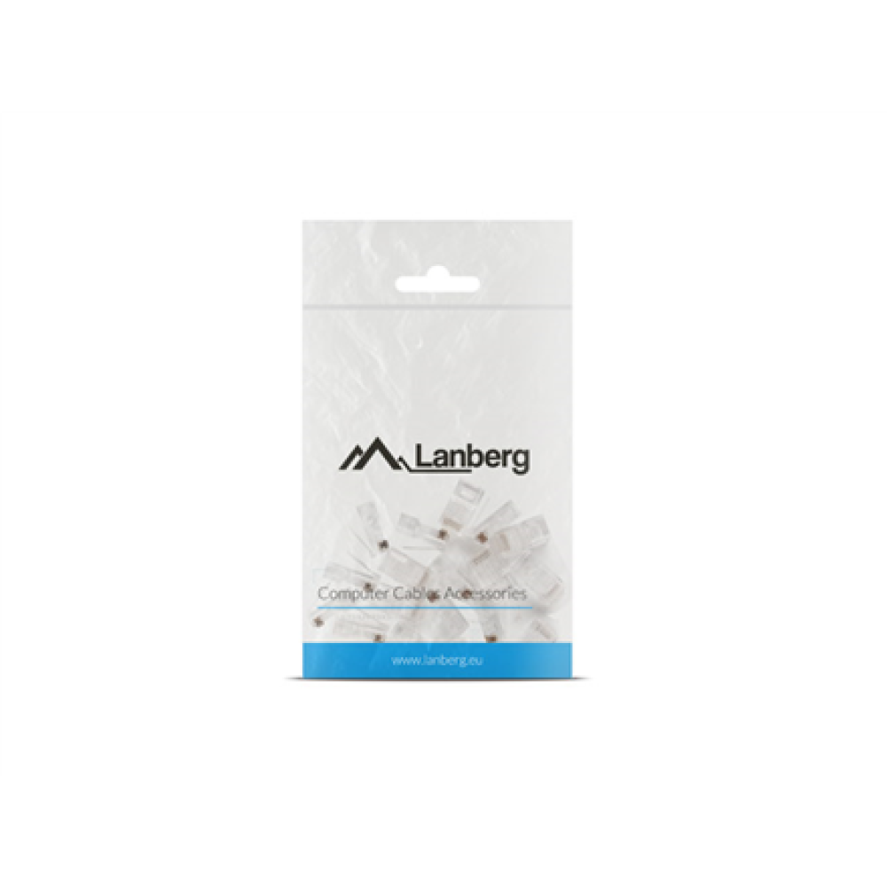 Lanberg , RJ45 Cat. 5/5e UTP Plug 8P8C, 20 pcs , Transparent