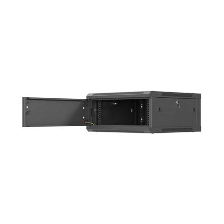 Lanberg Wall mounted installation cabinet 19 4U 600X600 , WF01-6604-00B , Black