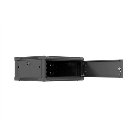 Lanberg Wall mounted installation cabinet 19 4U 600X600 , WF01-6604-00B , Black