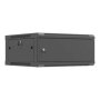 Lanberg Wall mounted installation cabinet 19 4U 600X600 , WF01-6604-00B , Black