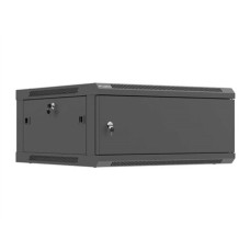 Lanberg Wall mounted installation cabinet 19 4U 600X600 , WF01-6604-00B , Black