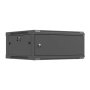 Lanberg Wall mounted installation cabinet 19 4U 600X600 , WF01-6604-00B , Black