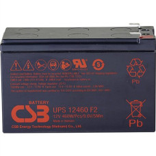 CSB Battery Battery 12V, 9Ah, AGM , UPS12460F2 , 460 W