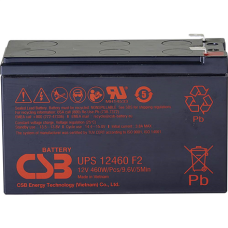 CSB Battery Battery 12V, 9Ah, AGM , UPS12460F2 , 460 W