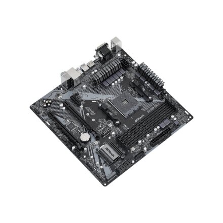 ASRock B450M PRO4 R2.0 , Processor family AMD , Processor socket AM4 , DDR4 , Supported hard disk drive interfaces SATA, M.2 , Number of SATA connectors 4
