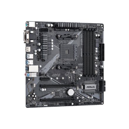 ASRock B450M PRO4 R2.0 , Processor family AMD , Processor socket AM4 , DDR4 , Supported hard disk drive interfaces SATA, M.2 , Number of SATA connectors 4