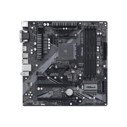 ASRock B450M PRO4 R2.0 , Processor family AMD , Processor socket AM4 , DDR4 , Supported hard disk drive interfaces SATA, M.2 , Number of SATA connectors 4