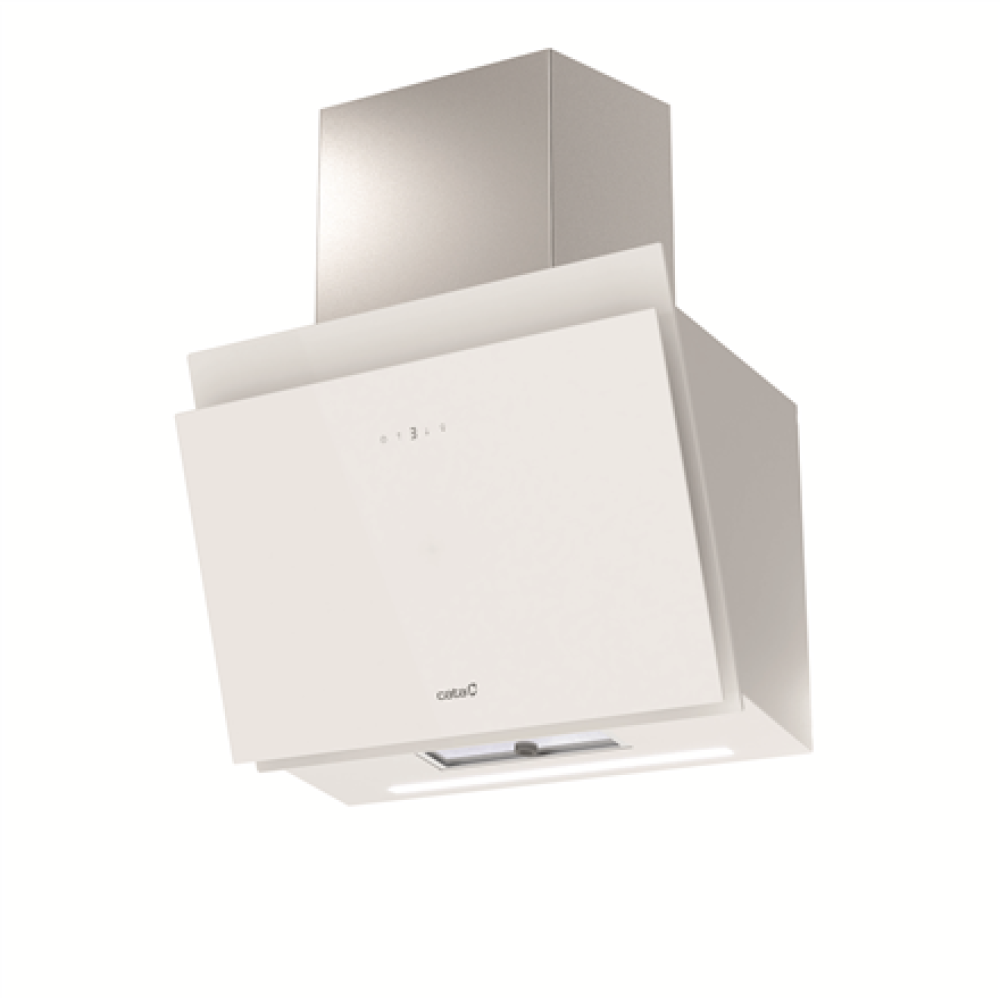 CATA Hood , THALASSA PRO 60 GWH , Wall mounted , Energy efficiency class A+++ , Width 60 cm , 842 m³/h , Electronic , LED , White Glass