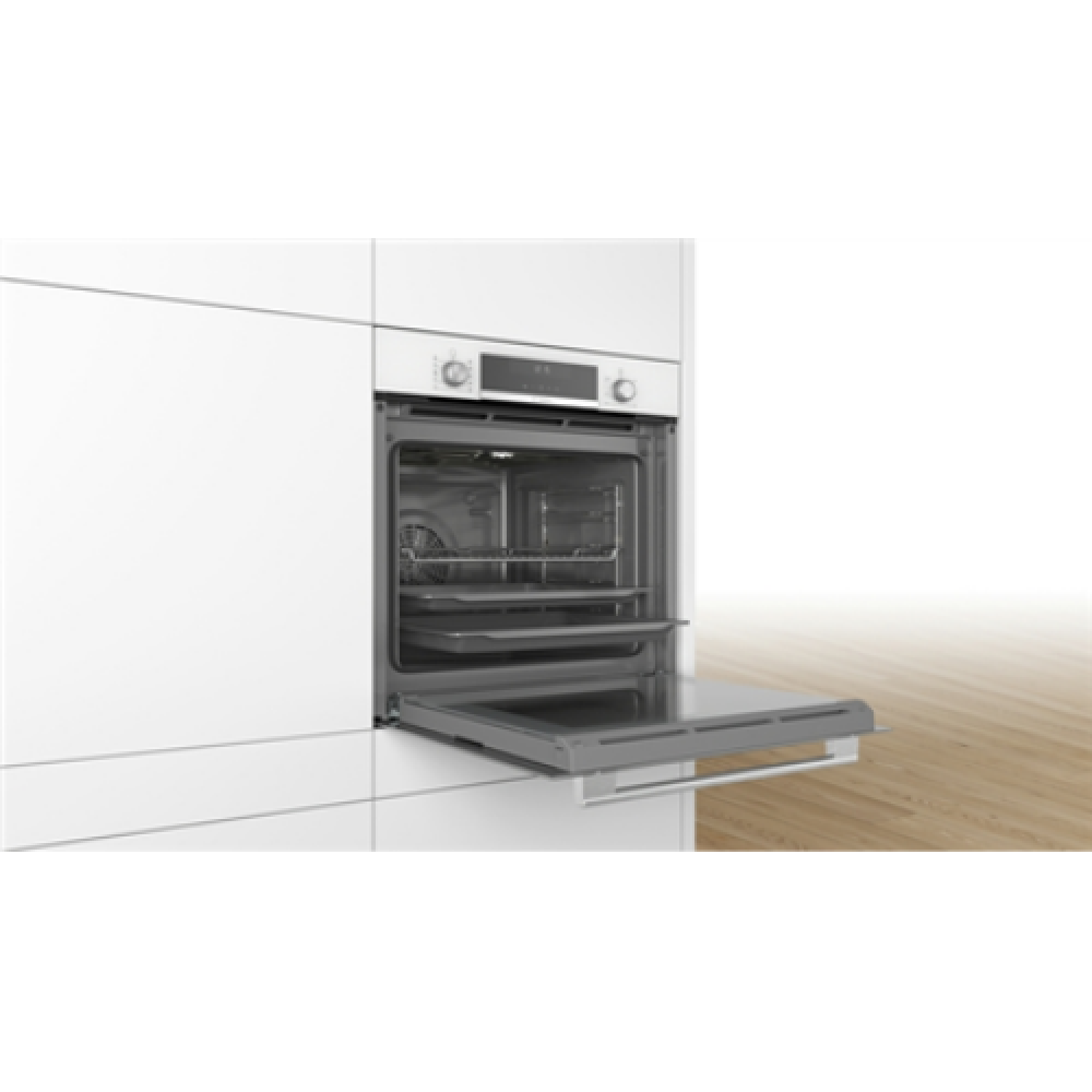 Bosch Oven HBG517CW1S 71 L Multifunctional White Width 60 cm AquaSmart Height 60 cm Electronic