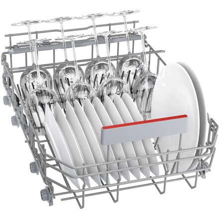 Bosch Dishwasher , SPV4EMX25E , Built-in , Width 45 cm , Number of place settings 10 , Number of programs 6 , Energy efficiency class C , AquaStop function , White