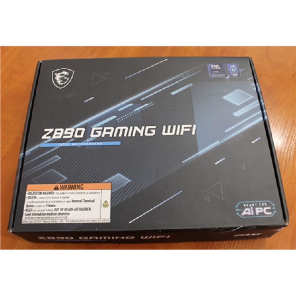 SALE OUT. , MSI Z890 GAMING WIFI , Processor family Intel , Processor socket LGA1851 , DDR5 , Supported hard disk drive interfaces M.2, SATA , Number of SATA connectors 4 , USED, REFURBISHED, WITHOUT ACCESSORIES, ONLY ANTENNA AND BACK PANEL INCLUDED