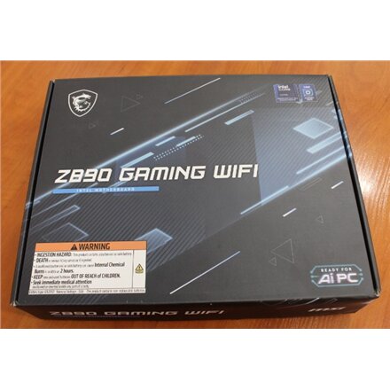 SALE OUT. , MSI Z890 GAMING WIFI , Processor family Intel , Processor socket LGA1851 , DDR5 , Supported hard disk drive interfaces M.2, SATA , Number of SATA connectors 4 , USED, REFURBISHED, WITHOUT ACCESSORIES, ONLY ANTENNA AND BACK PANEL INCLUDED