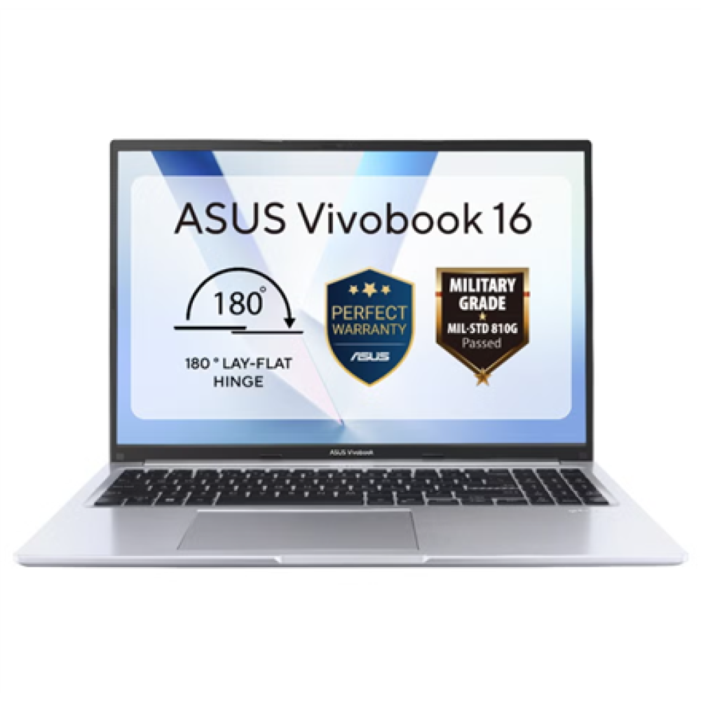 Asus Vivobook 16 X1605VA-MB1799W , Cool Silver , 16 , IPS , WUXGA , 1920 x 1200 pixels , 60 Hz , Anti-glare , Intel Core i5 , i5-13420H , 16 GB , DDR4 , Solid-state drive capacity 512 GB , Intel UHD Graphics , Windows 11 Home , 802.11ax , Bluetooth versio