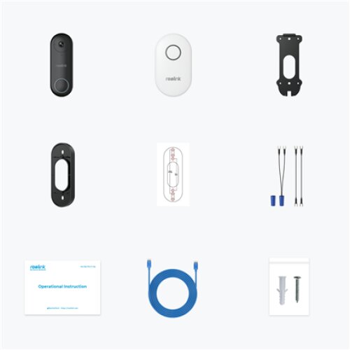 Reolink , D340P Smart 2K+ Wired PoE Video Doorbell with Chime