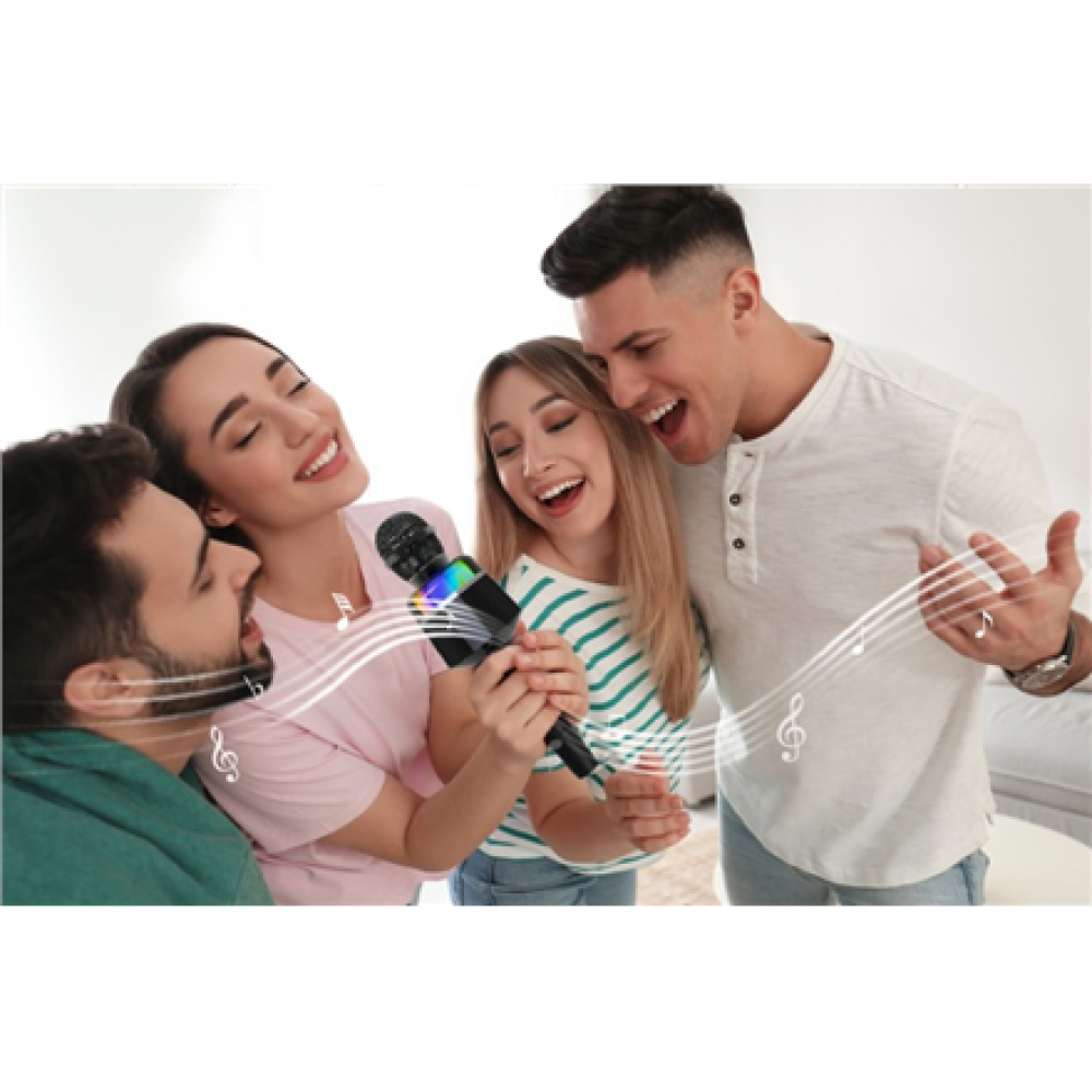 Gembird Wireless Karaoke Microphone , MICBT-01-BK , 3.5mm, Bluetooth , Black