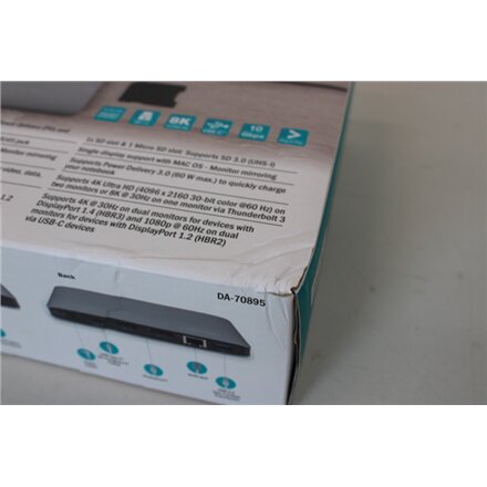 SALE OUT. , Digitus , Thunderbolt™ 3 Dockingstation 8K, USB Type-C™ , Ethernet LAN , Warranty 24 month(s) , DAMAGED PACKAGING, UNPACKED