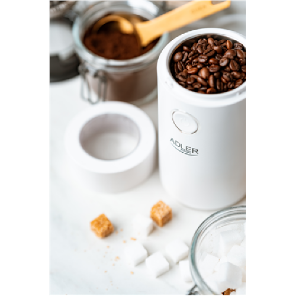 Adler , Coffee Mill , AD 4446ws , 150 W , Coffee beans capacity 75 g , White