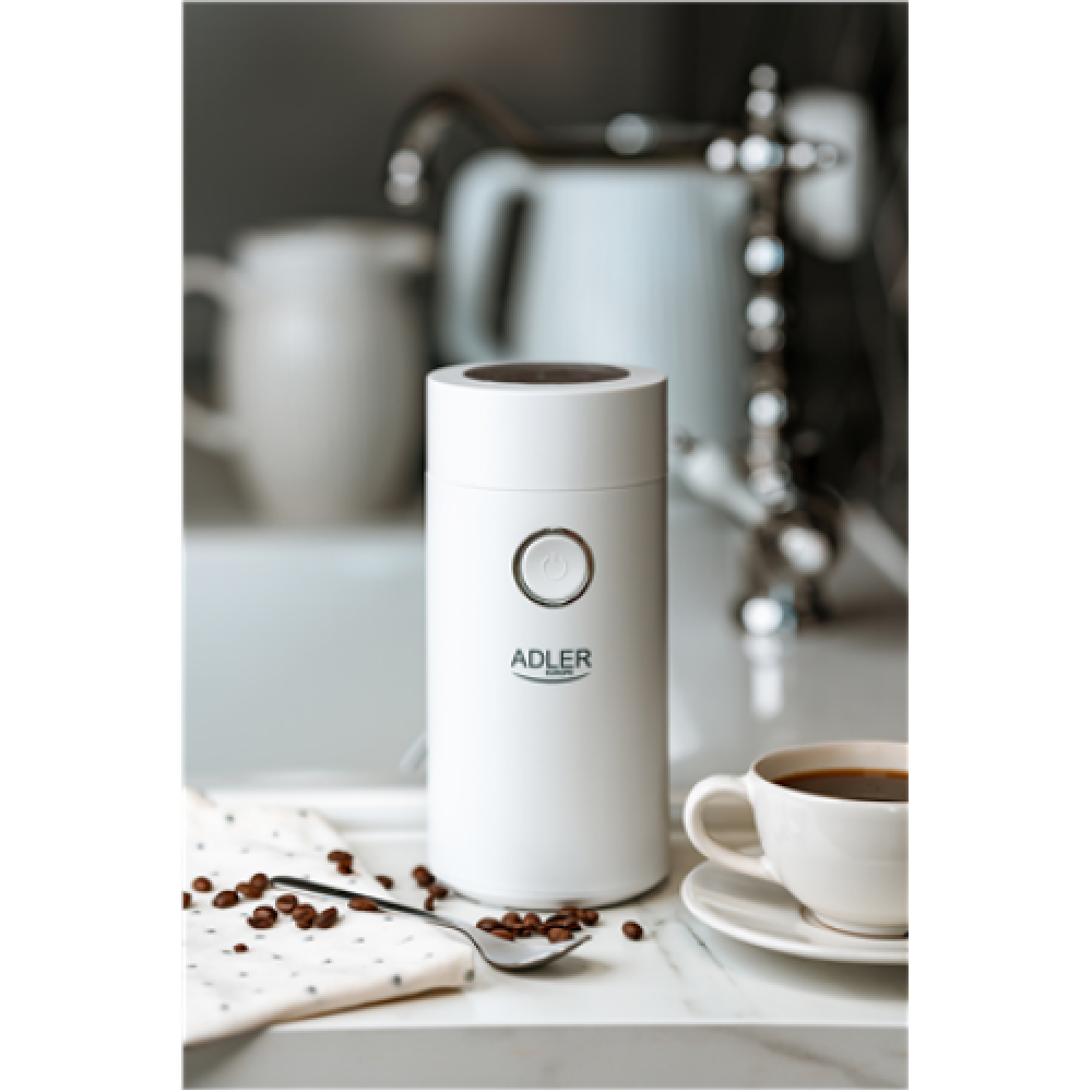 Adler , Coffee Mill , AD 4446ws , 150 W , Coffee beans capacity 75 g , White