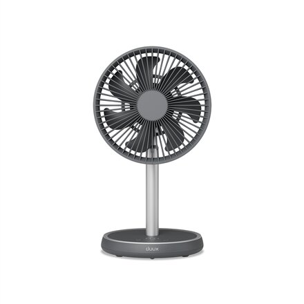 Duux Fan , Rize Flex , Stand Fan , 10 W , Diameter 21 cm , Number of speeds 4 , Oscillation , Grey