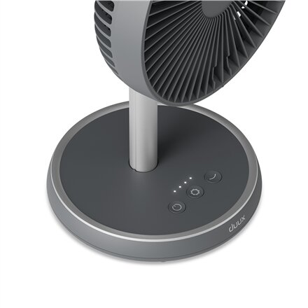 Duux Fan , Rize Flex , Stand Fan , 10 W , Diameter 21 cm , Number of speeds 4 , Oscillation , Grey