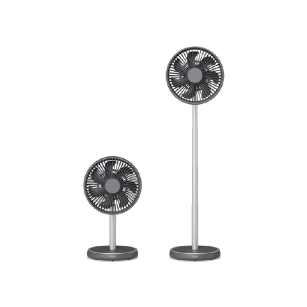 Duux Fan , Rize Flex , Stand Fan , Grey , Diameter 21 cm , Number of speeds 4 , Oscillation , 10 W