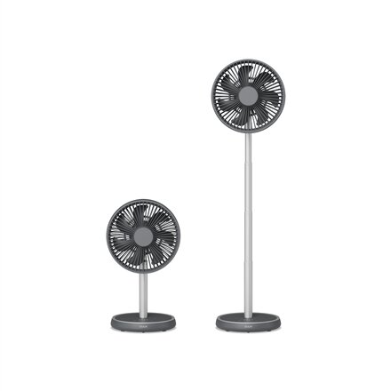 Duux Fan , Rize Flex , Stand Fan , 10 W , Diameter 21 cm , Number of speeds 4 , Oscillation , Grey