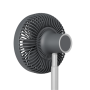 Duux Fan , Rize Flex , Stand Fan , Grey , Diameter 21 cm , Number of speeds 4 , Oscillation , 10 W