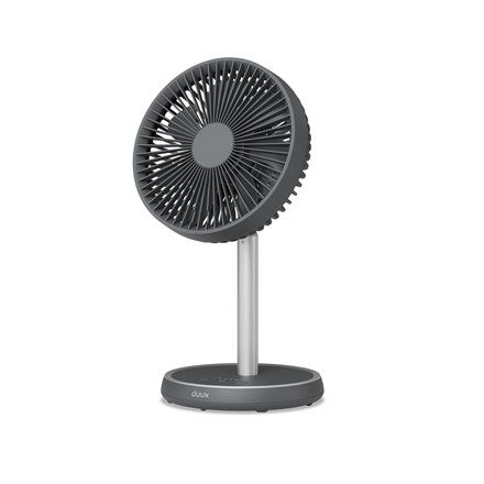 Duux Fan , Rize Flex , Stand Fan , 10 W , Diameter 21 cm , Number of speeds 4 , Oscillation , Grey