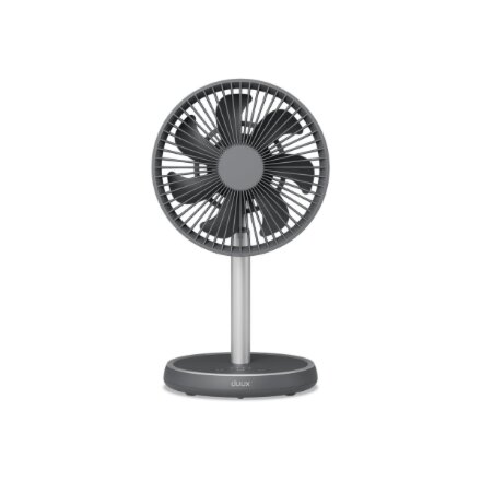Duux Fan , Rize Flex , Stand Fan , 10 W , Diameter 21 cm , Number of speeds 4 , Oscillation , Grey
