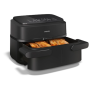 Philips Airfryer Dual Basket , NA150/00 1000 Series , Power 2450 W , Capacity 7 L , RapidAir Plus , Black