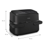 Philips Airfryer Dual Basket , NA150/00 1000 Series , Power 2450 W , Capacity 7 L , RapidAir Plus , Black