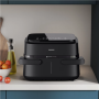 Philips Airfryer Dual Basket , NA150/00 1000 Series , Power 2450 W , Capacity 7 L , RapidAir Plus , Black