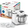 Bosch , MUM Serie Kitchen Machine , MUMS2EW00 , 700 W , Number of speeds 4 , Bowl capacity 3.8 L , White