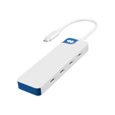Hyper HyperDrive Flex 4 Port USB-C Hub, White/Blue , HD5201BUGL Hyper HyperDrive Flex 4 Port USB-C Hub, White/Blue , HD5201BUGL