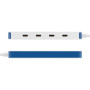 Hyper HyperDrive Flex 4 Port USB-C Hub, White/Blue , HD5201BUGL